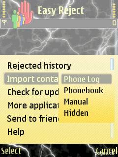 برنامه نوکیا برای رد تماس های نا خواسته به وسیله ی Easy Reject v1.09.184